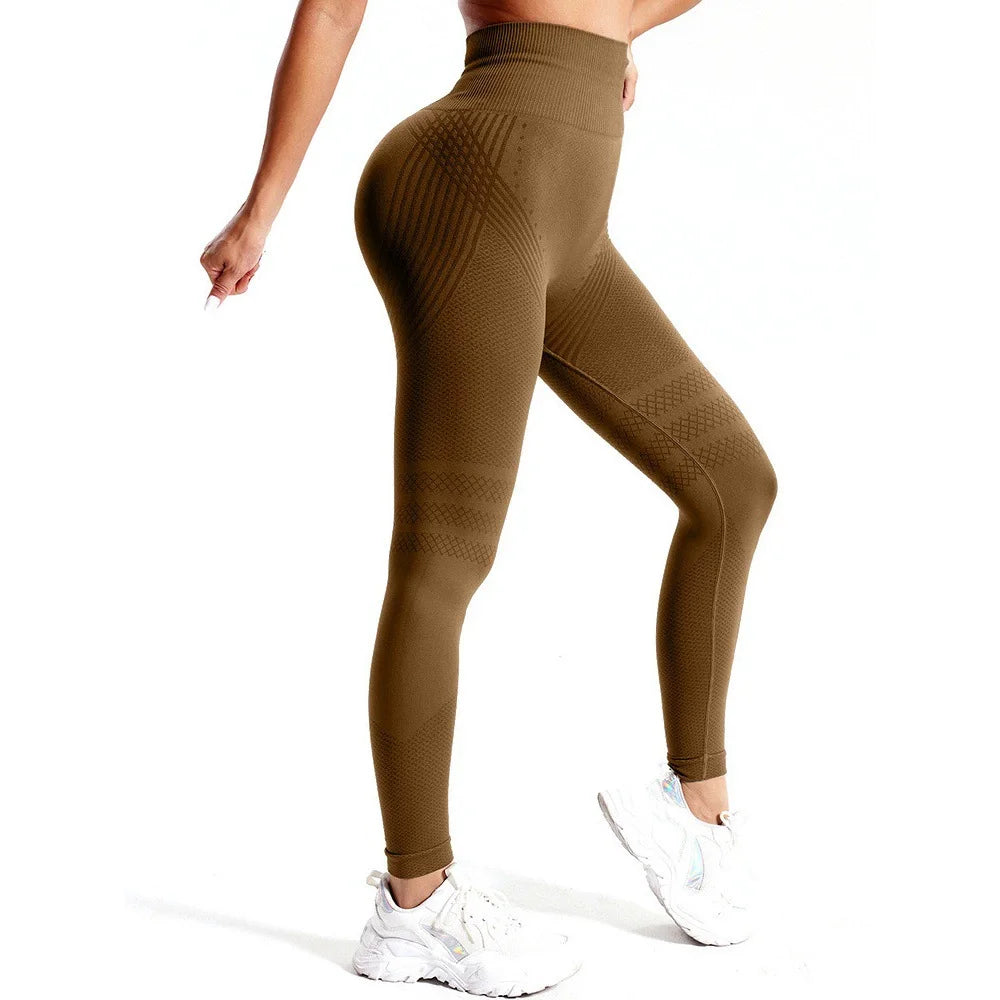 Women Compression Leggings Cellulite Slimming Leggings High Waist Seamless Yoga Fitness Redefine Your Silhouette Sport Pants